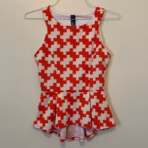 Blue Rain Patterned Top